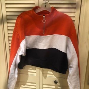 Cropped long sleeve.